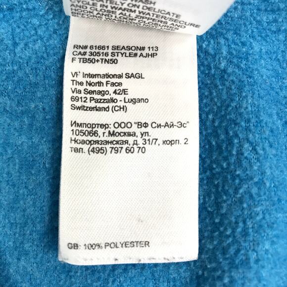 THE NORTH FACE Polartec 1/4 Zip Fleece Pullover Women S Blue Outdoor Sporty Y2K - Picture 7 of 9